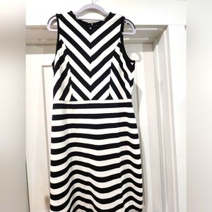 Black and white Loft dress